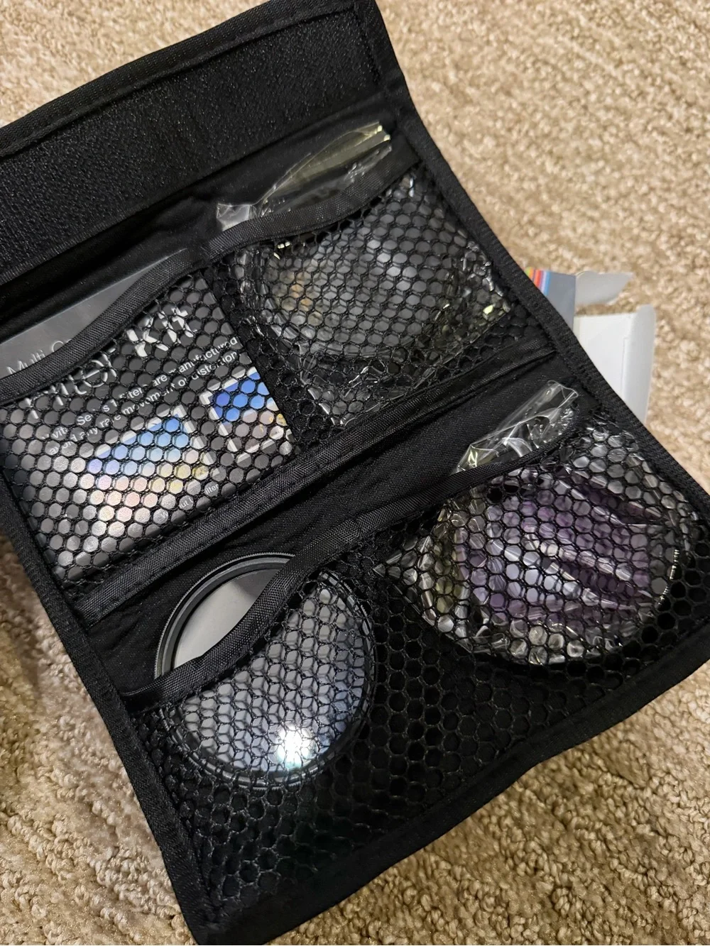 Vivitar 55mm 3-Piece Lens Filter Set - Black with Purple & Gray Filters